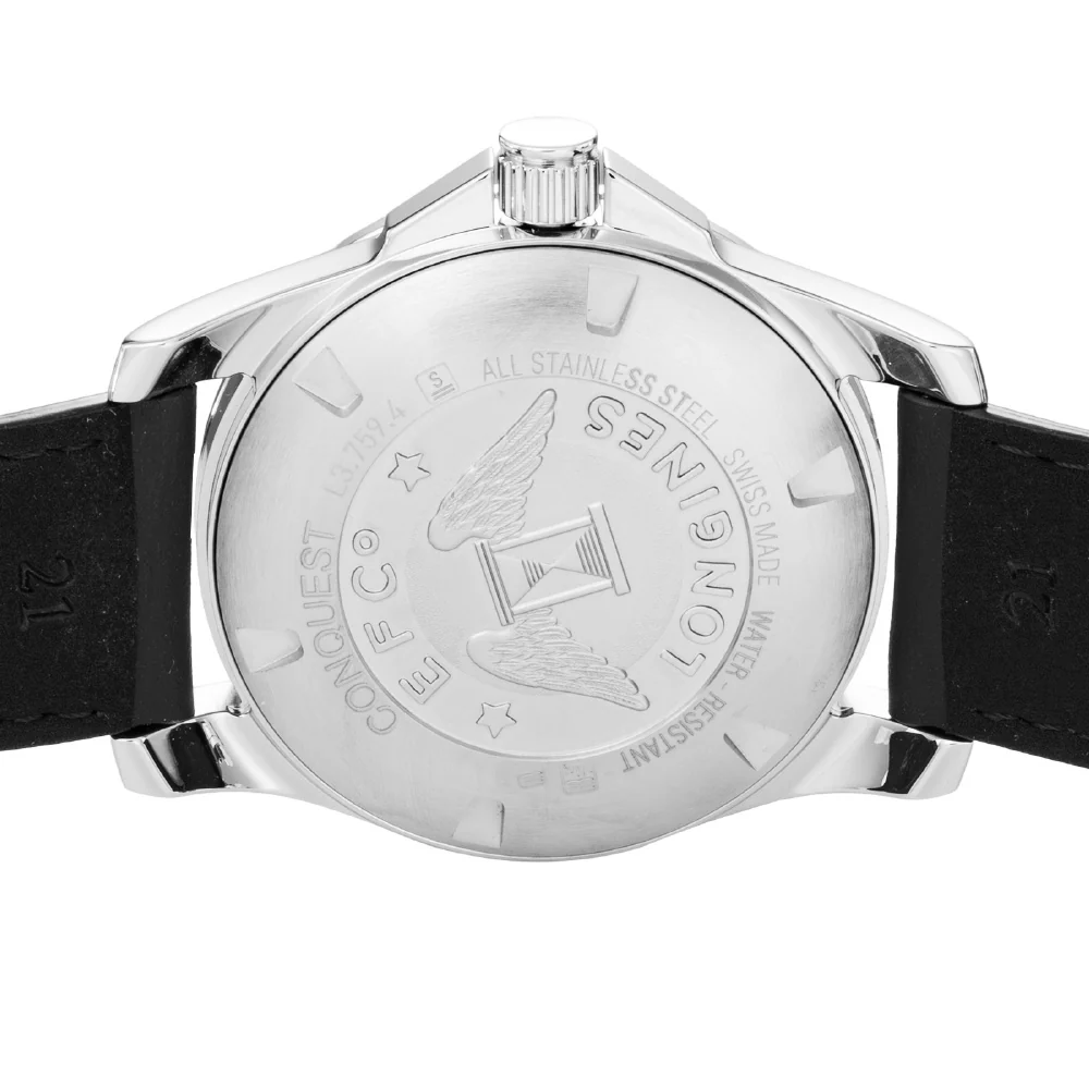 Longines Men's Leather Belt Parallel Import with 2-Year Warranty L3.759.4.58.3 - Image 5