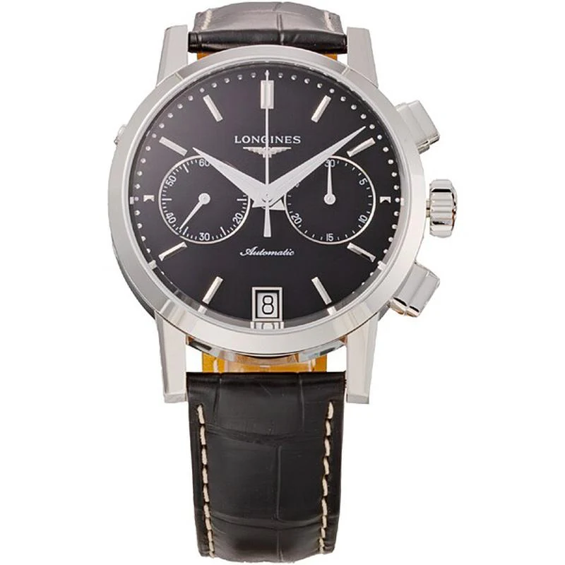 Longines Men's Leather Belt Parallel Import with 2-Year Warranty L4.829.4.52.0