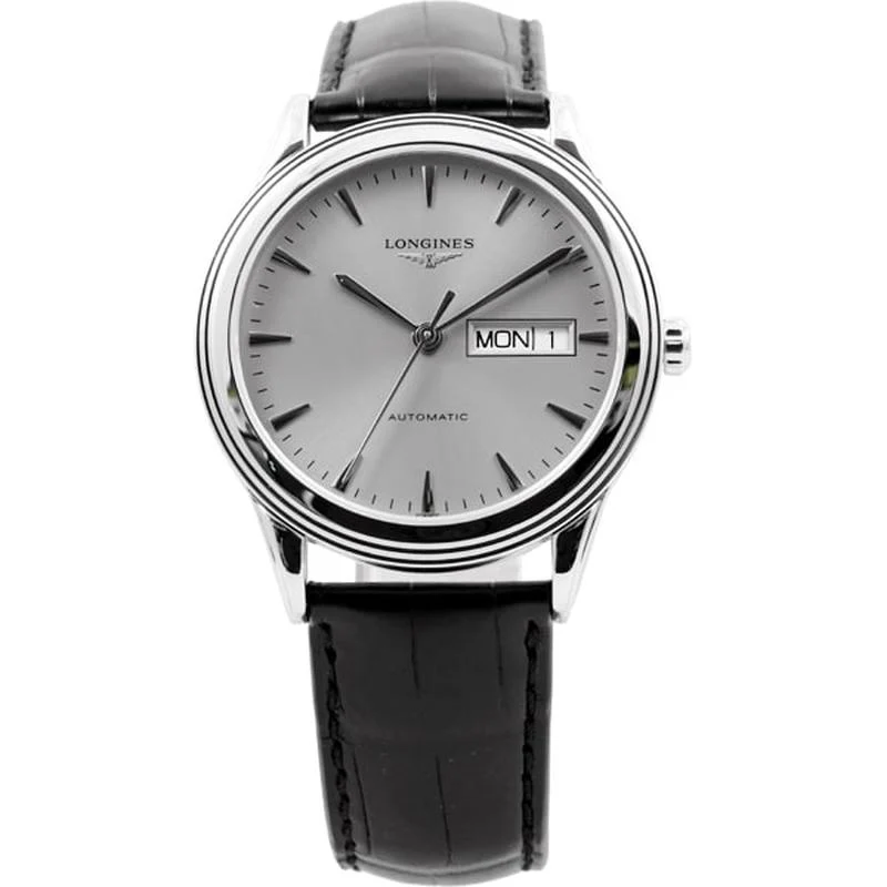 Longines Men's Leather Belt Parallel Import with 2-Year Warranty L4.899.4.72.2