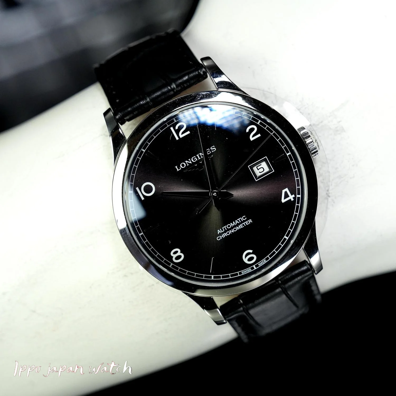 Longines Men's Leather Belt Watch Parallel Import with 2-Year Warranty L2.821.4.56.2 - Image 7