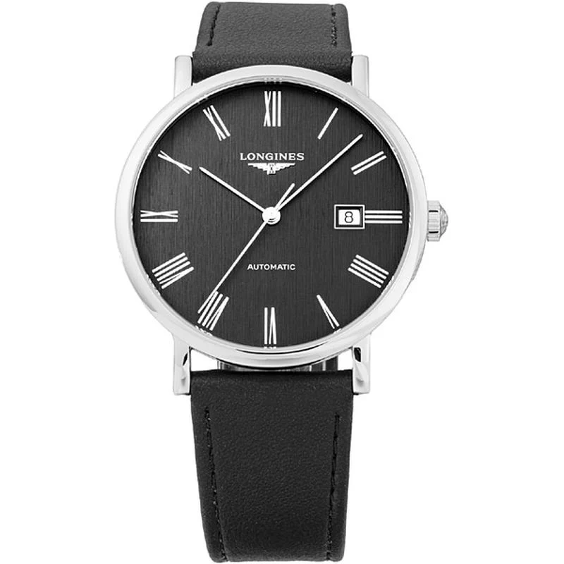 Longines Men's Leather Belt Watch Parallel Import with 2-Year Warranty L4.911.4.71.2