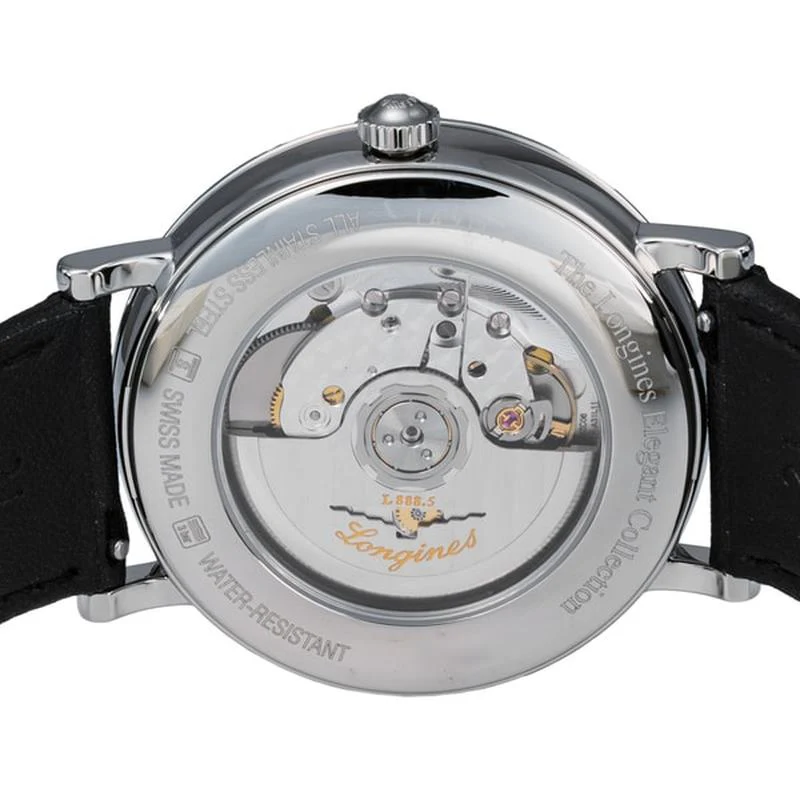 Longines Men's Leather Belt Watch Parallel Import with 2-Year Warranty L4.911.4.71.2 - Image 4