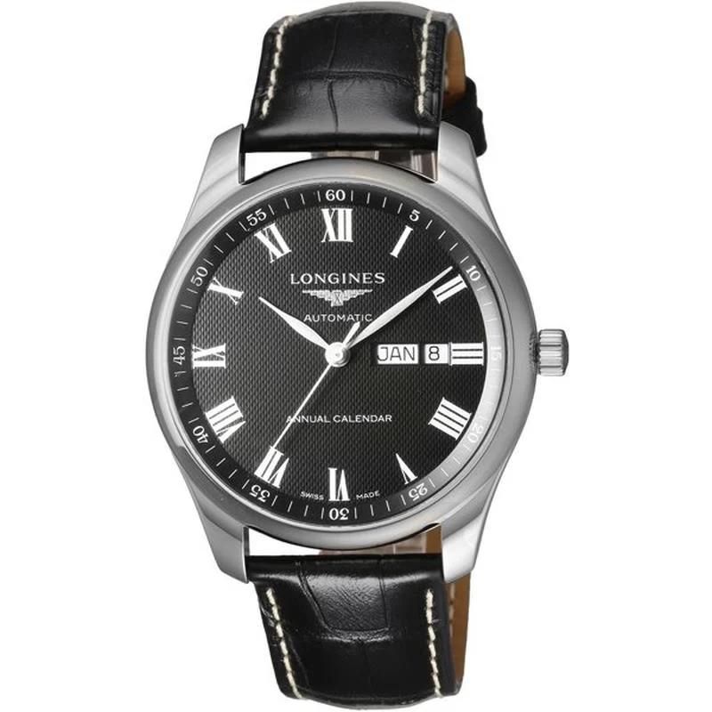 Longines Men's Leather Strap Parallel Import with 2-Year Warranty L2.920.4.51.7