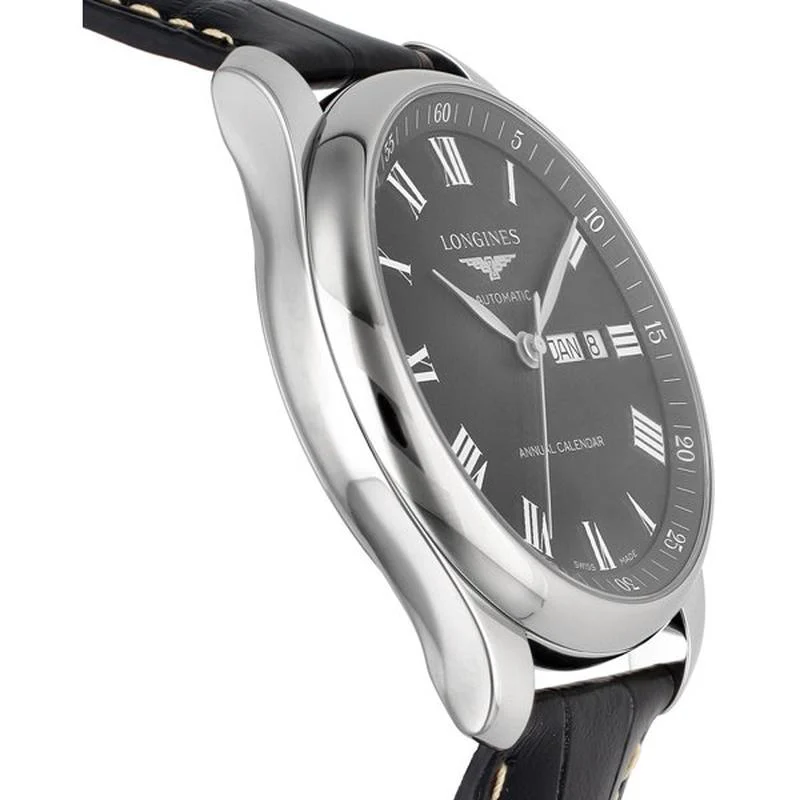 Longines Men's Leather Strap Parallel Import with 2-Year Warranty L2.920.4.51.7 - Image 2