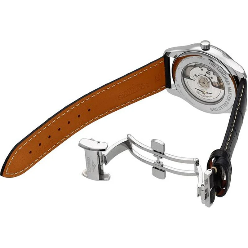 Longines Men's Leather Strap Parallel Import with 2-Year Warranty L2.920.4.51.7 - Image 5