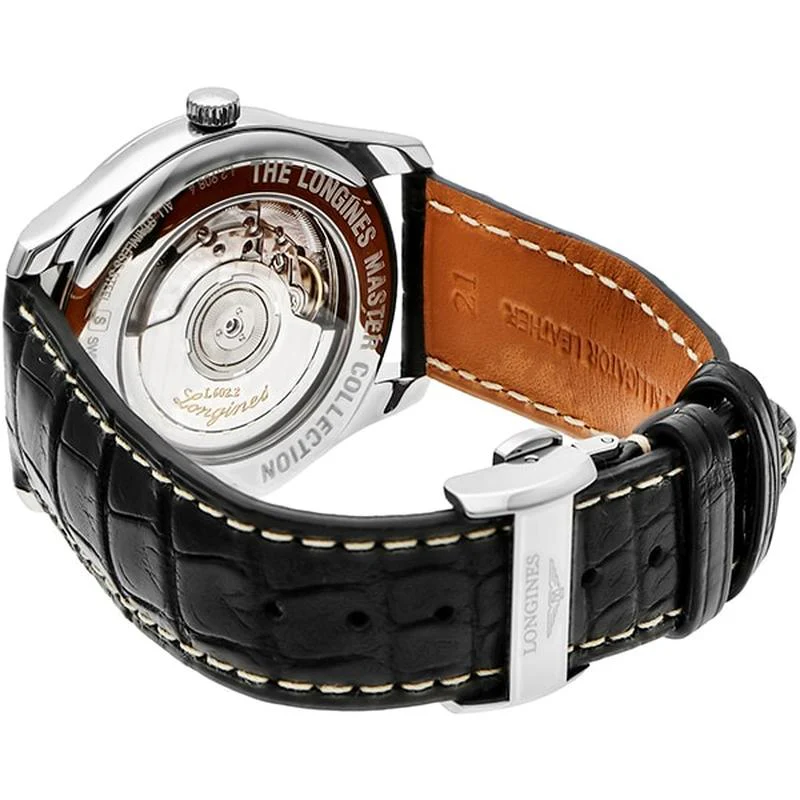 Longines Men's Leather Strap Watch Parallel Import 2-Year Warranty L2.908.4.51.7 - Image 4