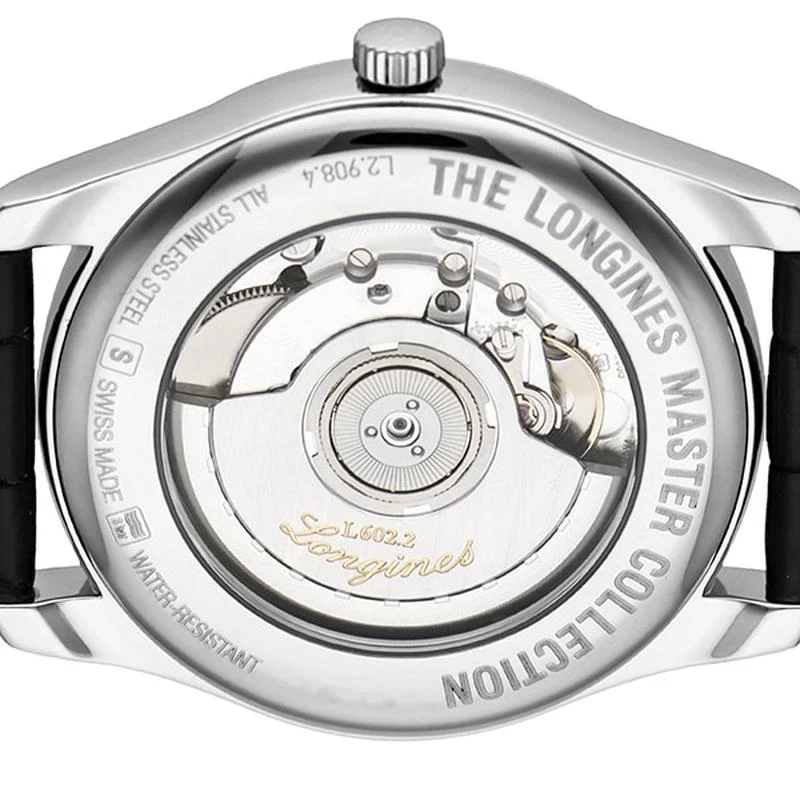 Longines Men's Leather Strap Watch Parallel Import 2-Year Warranty L2.908.4.51.7 - Image 5