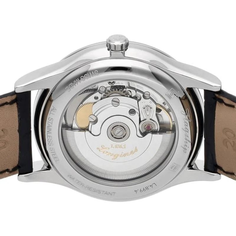 Longines Men's Leather Strap Watch Parallel Import with 2-Year Warranty L4.899.4.12.2 - Image 4