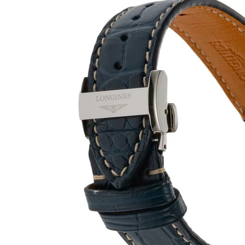 Longines Men's Watch with Alligator Belt Parallel Import with 2-Year Warranty L2.908.4.92.0 - Image 5