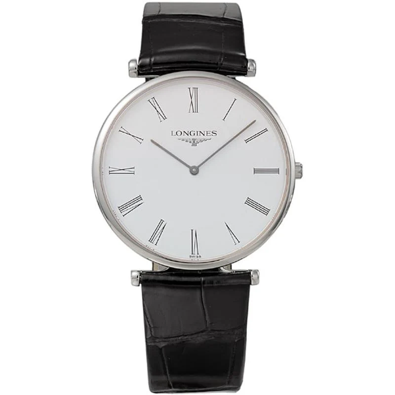 Longines Men's Watch with Alligator Strap Parallel Import with 2-Year Warranty L4.766.4.11.2