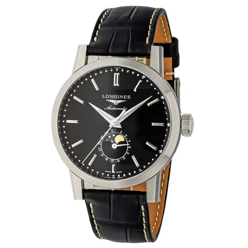 Longines Men's Watch with Alligator Strap, Parallel Import with 2-Year Warranty L4.826.4.52.0