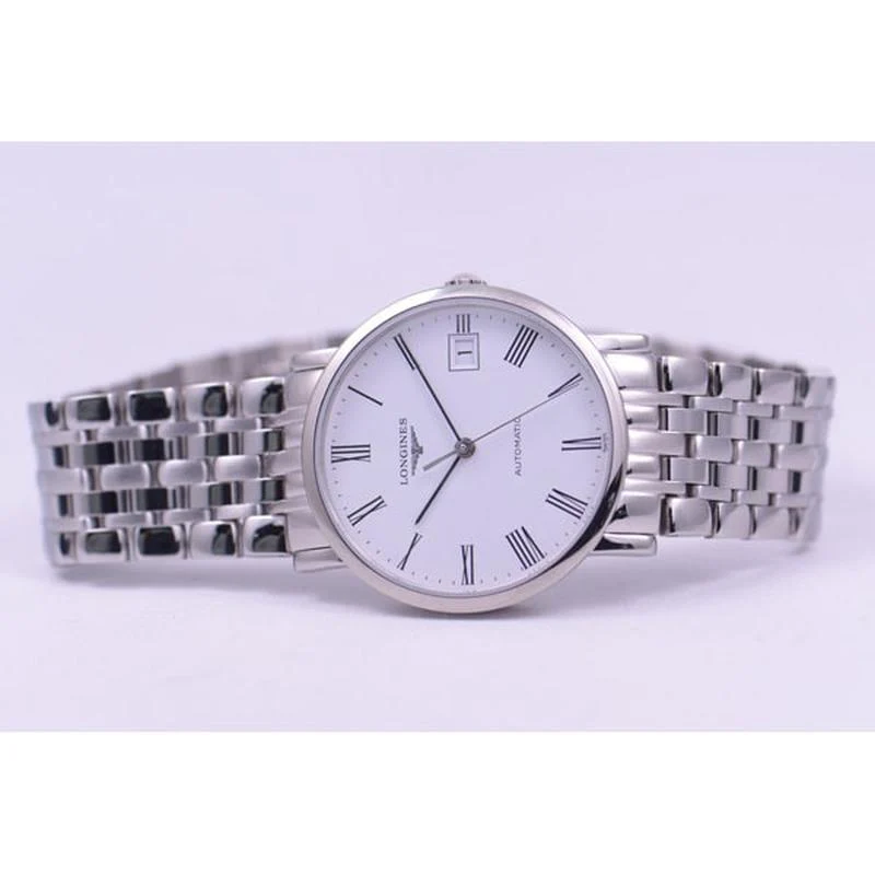 Longines L4.809.4.11.6 Elegant Automatic Men's Stainless Steel 39mm Watch - Image 3