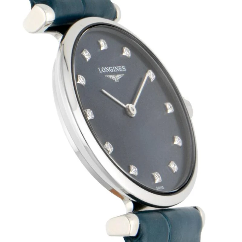 Longines L4.209.4.97.2 Elegant Quartz Women's Alligator Belt Watch - Image 3