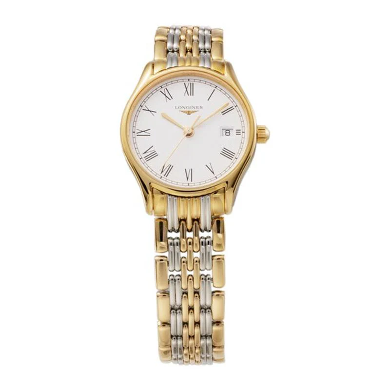 Longines L4.259.1.11.7 Master Collection Quartz Ladies Metal Belt Watch