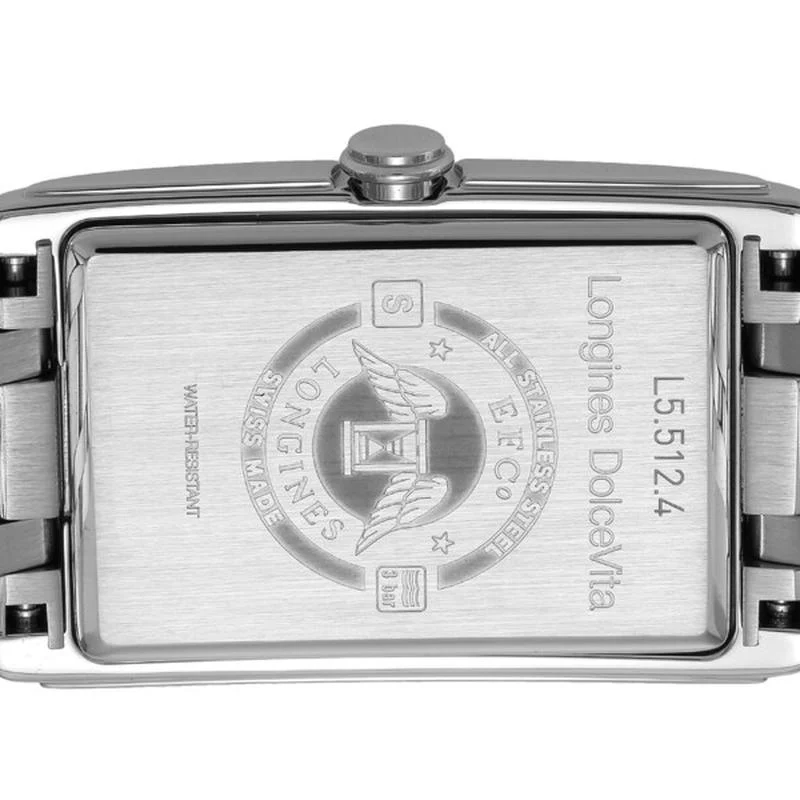Longines L5.512.4.57.6 Dolce Vita Quartz Men's Black Leather Watch - Image 4