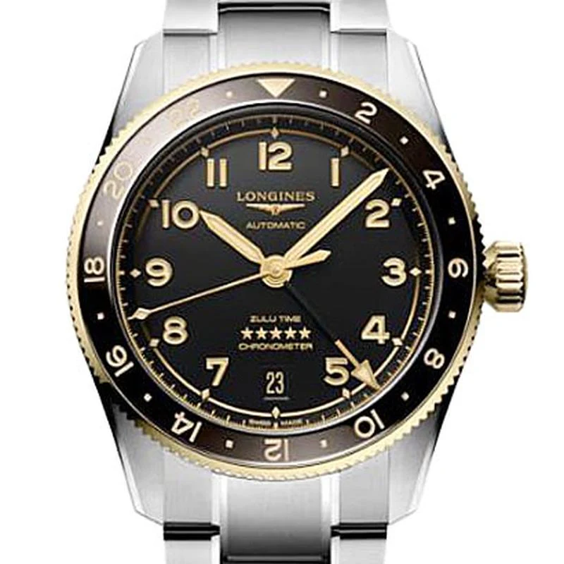 Longines L3.802.5.53.6 Spirit Automatic Men's Anthracite Stainless Steel Watch