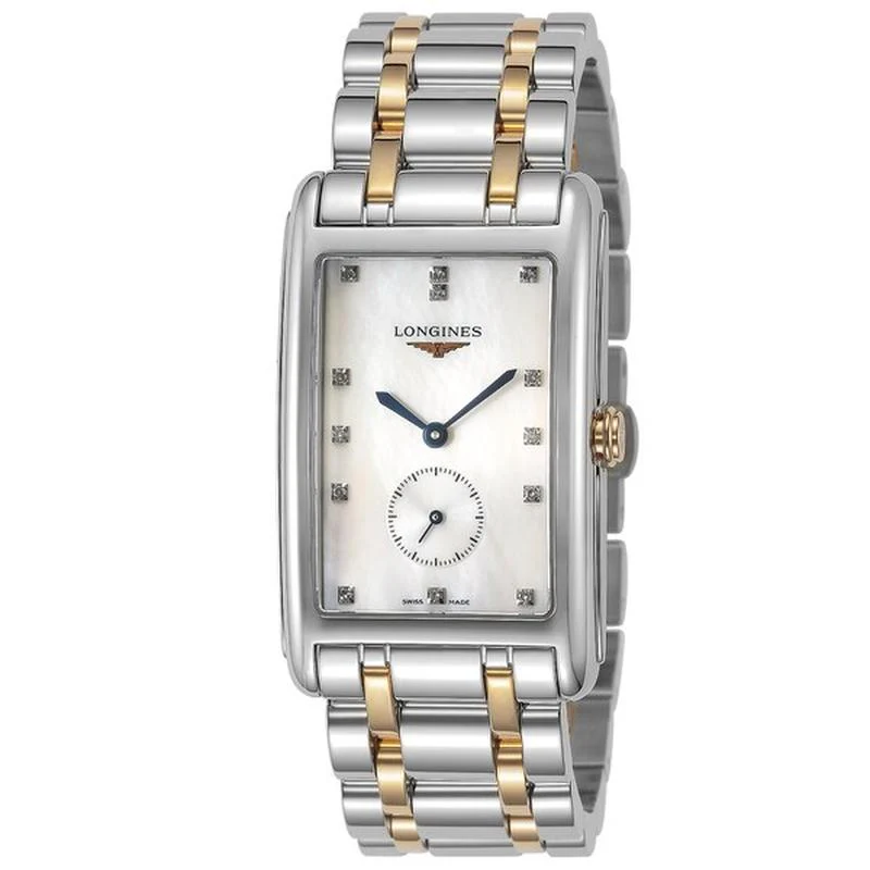 Longines NEW DolceVita Silver & Pink Gold Watch Parallel Import with 2-Year Warranty L5.755.5.87.7