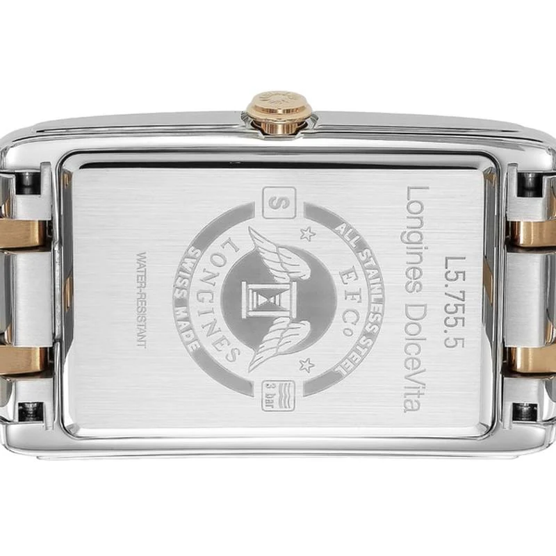 Longines NEW DolceVita Silver & Pink Gold Watch Parallel Import with 2-Year Warranty L5.755.5.87.7 - Image 4