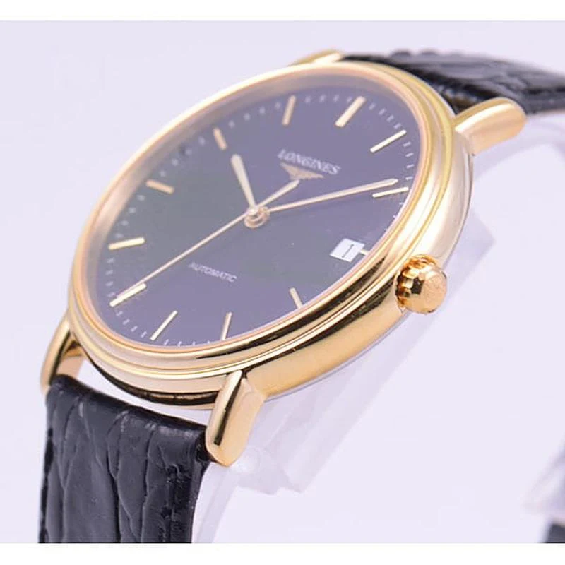 Longines Presense 5-Year Warranty L4.821.2.52.2 Black (Bezel: Gold) [Parallel Import] - Image 2