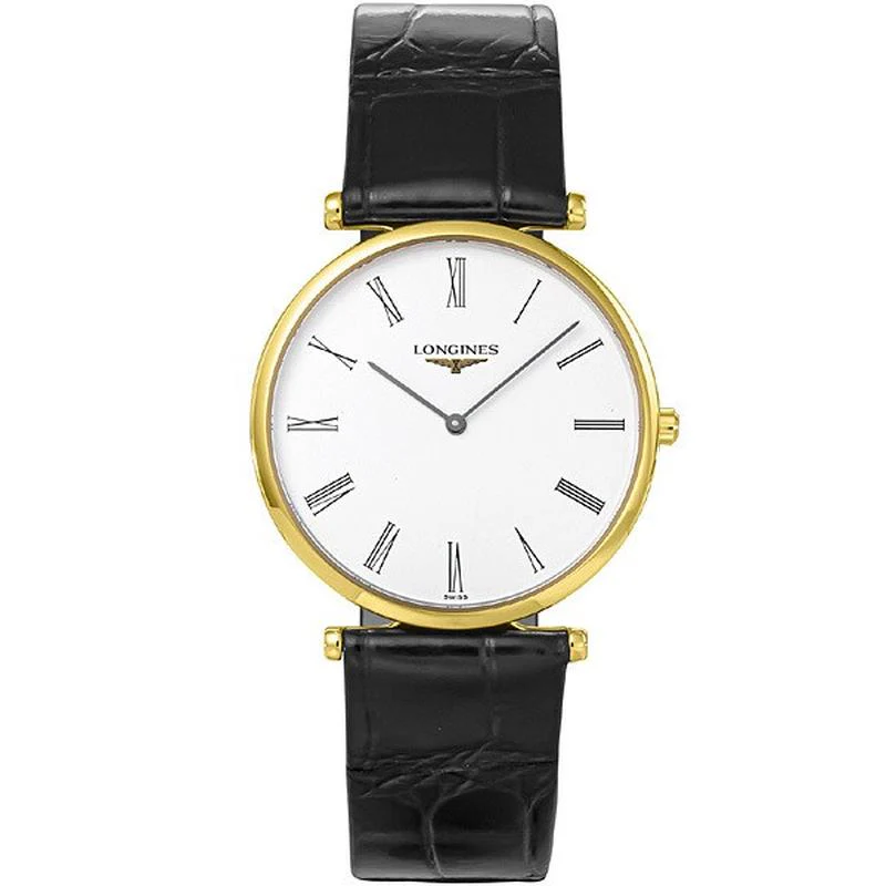 Longines Unisex Watch with Alligator Belt, Parallel Import with 2-Year Warranty, Model L4.709.2.21.2