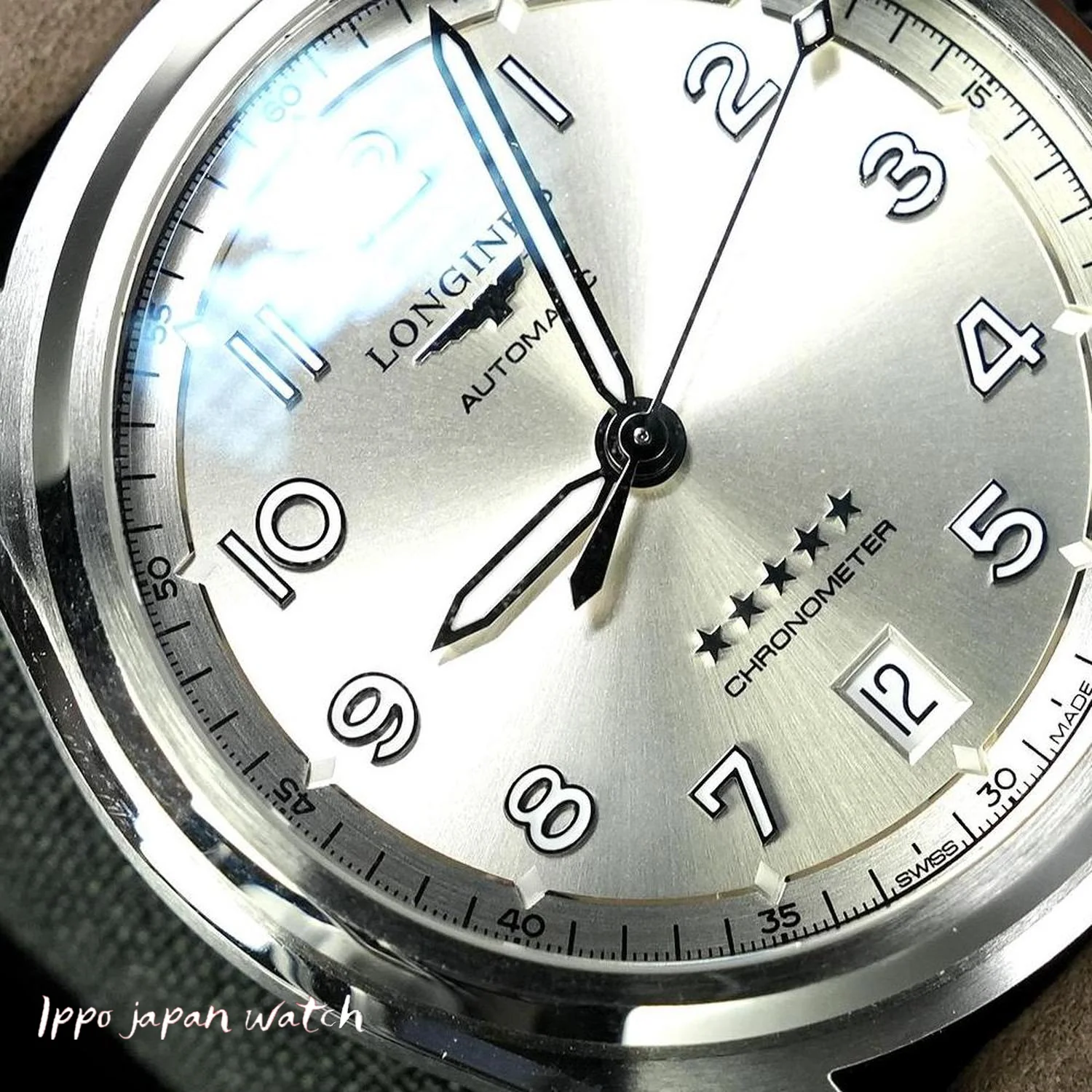 Longines Unisex L3.410.4.63.2 with Leather Strap Parallel Import with 2-Year Warranty Watch - Image 4