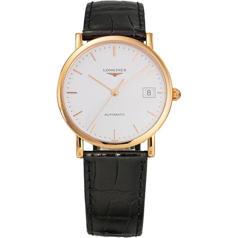 Longines Women's Alligator Leather Watch Parallel Import with 2 Year Warranty L4.778.8.12.4