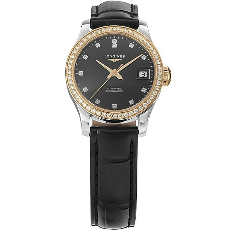 Longines Women's Alligator Strap Watch Parallel Import with 2-Year Warranty L2.320.5.59.2