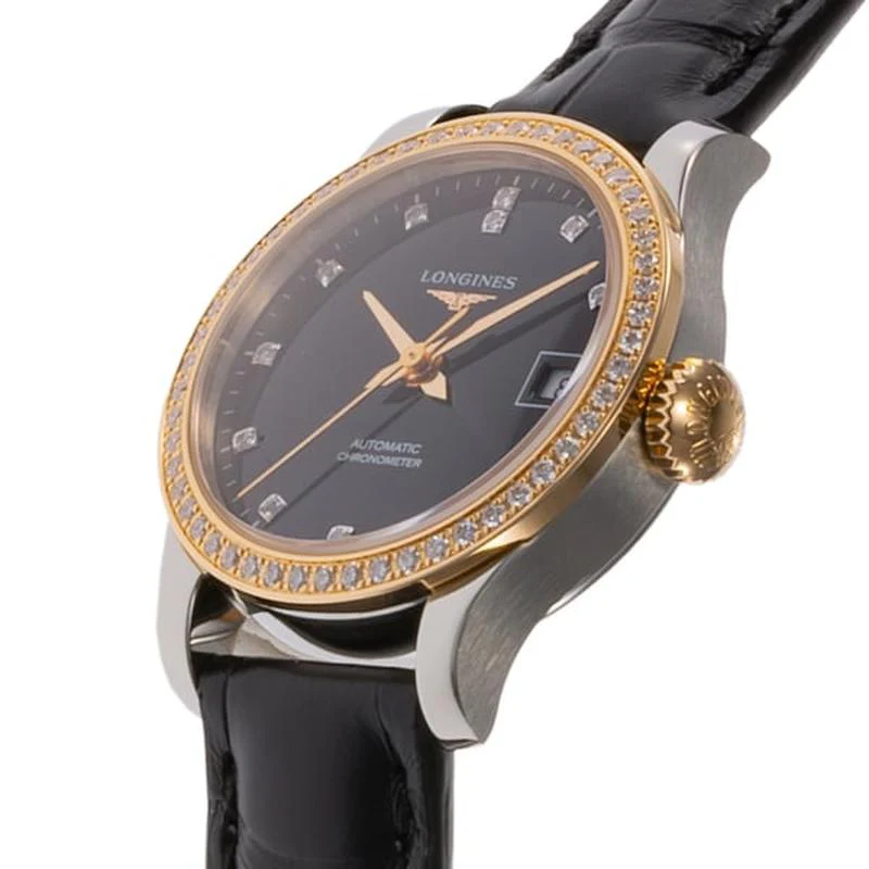 Longines Women's Alligator Strap Watch Parallel Import with 2-Year Warranty L2.320.5.59.2 - Image 2