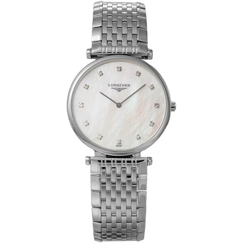 Longines Women's Metal Belt Parallel Import with 2-Year Warranty L4.709.4.88.6