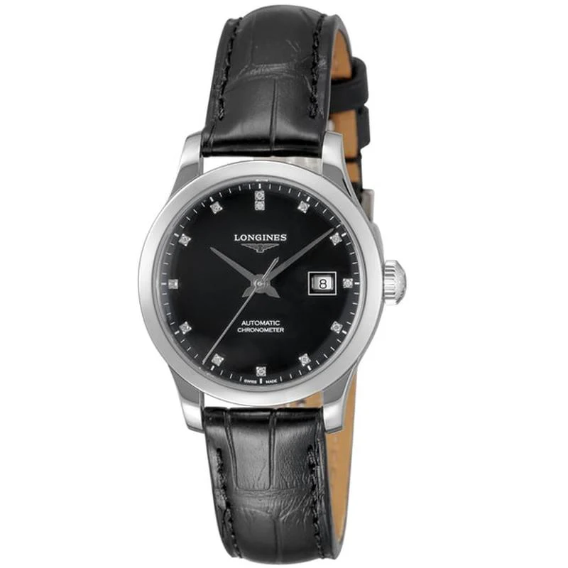 Longines Women's Watch with Alligator Belt, Parallel Import with 2-year Warranty, L2.321.4.57.2