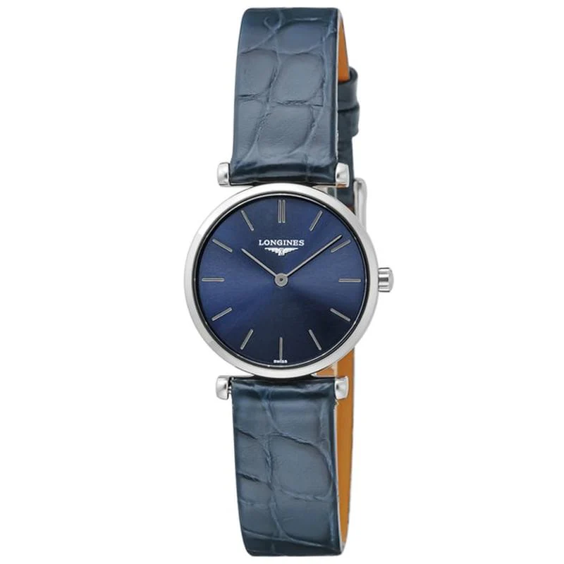 Longines Women's Watch with Alligator Strap Parallel Imported, 2-Year Warranty L4.209.4.95.2