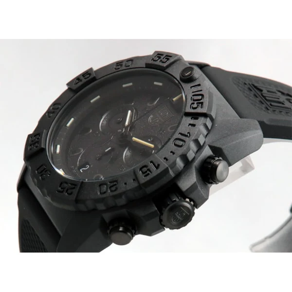 LUMINOX 3581.BO NAVY SEAL CHRONO BLACKOUT QUARTZ Watch - Durable, Water-Resistant, Military-Grade Timepiece [Parallel Import] - Image 2