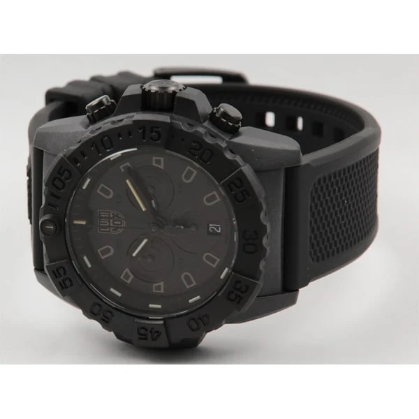 LUMINOX 3581.BO NAVY SEAL CHRONO BLACKOUT QUARTZ Watch - Durable, Water-Resistant, Military-Grade Timepiece [Parallel Import] - Image 3