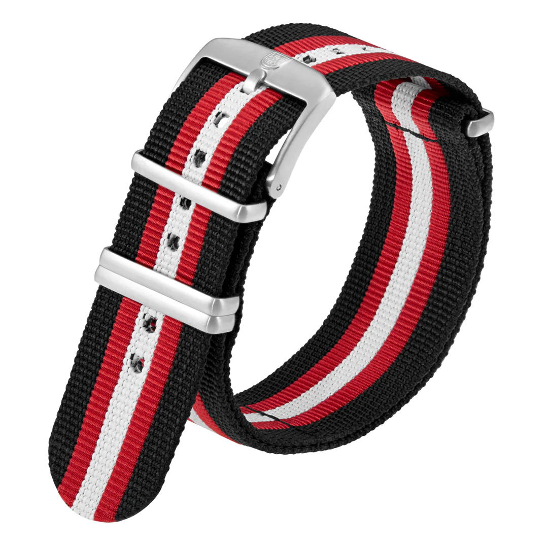 Luminox Loop Strap 23mm Blk Red Wht FNX.2301.20Q.2.K