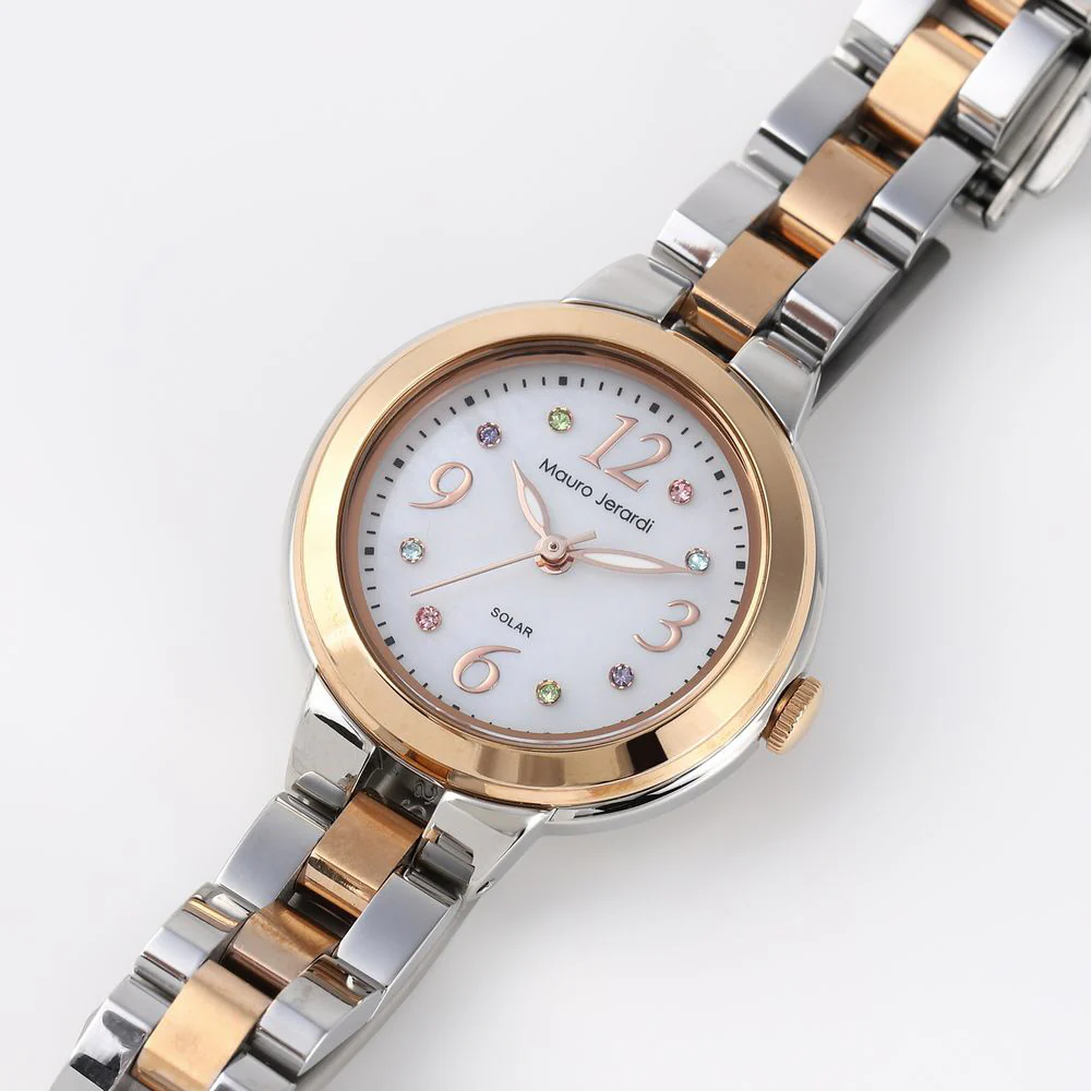 Mauro Gelardi MJ0561 Solar-Powered Women's Watch Elegant Design Water Resistant Lightweight Stylish - Image 3
