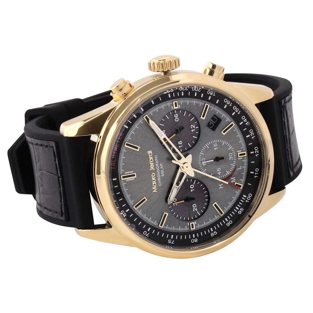 Mauro Gelardi MJ0635 Solar-Powered Men's Watch Eco-Friendly Design Water Resistant Stylish Timepiece - Image 3