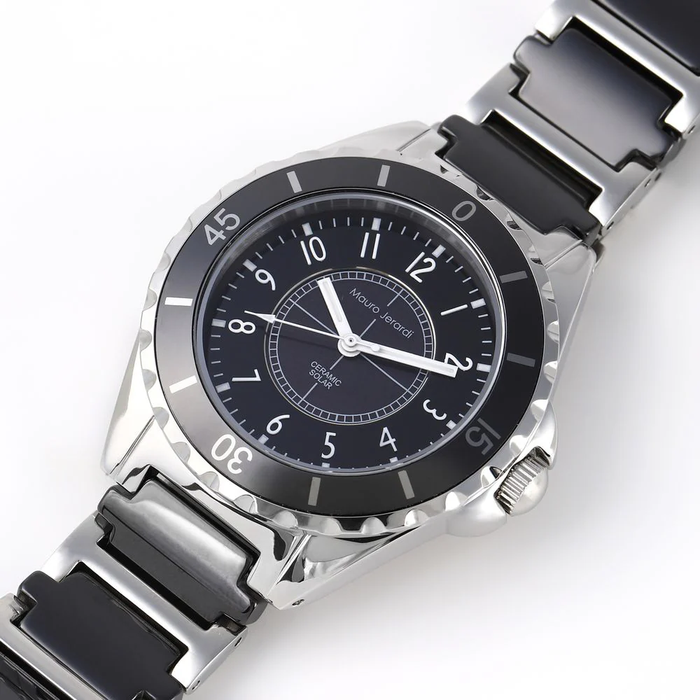 MAURO GERALDI MJ0411 Men's Solar Battery Watch with Eco Friendly Power, Durable Design, and Water Resistance for Everyday Use - Image 3