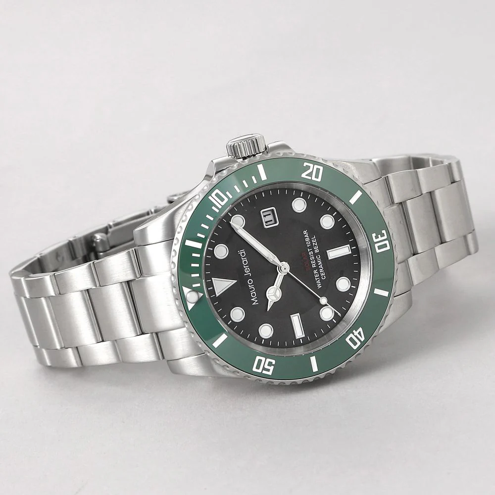 MAURO GERALDI MJ0713 Men's Solar Battery Watch with Eco Friendly Technology, No Battery Replacement Needed, Stylish Design and Water Resistant Features - Image 4