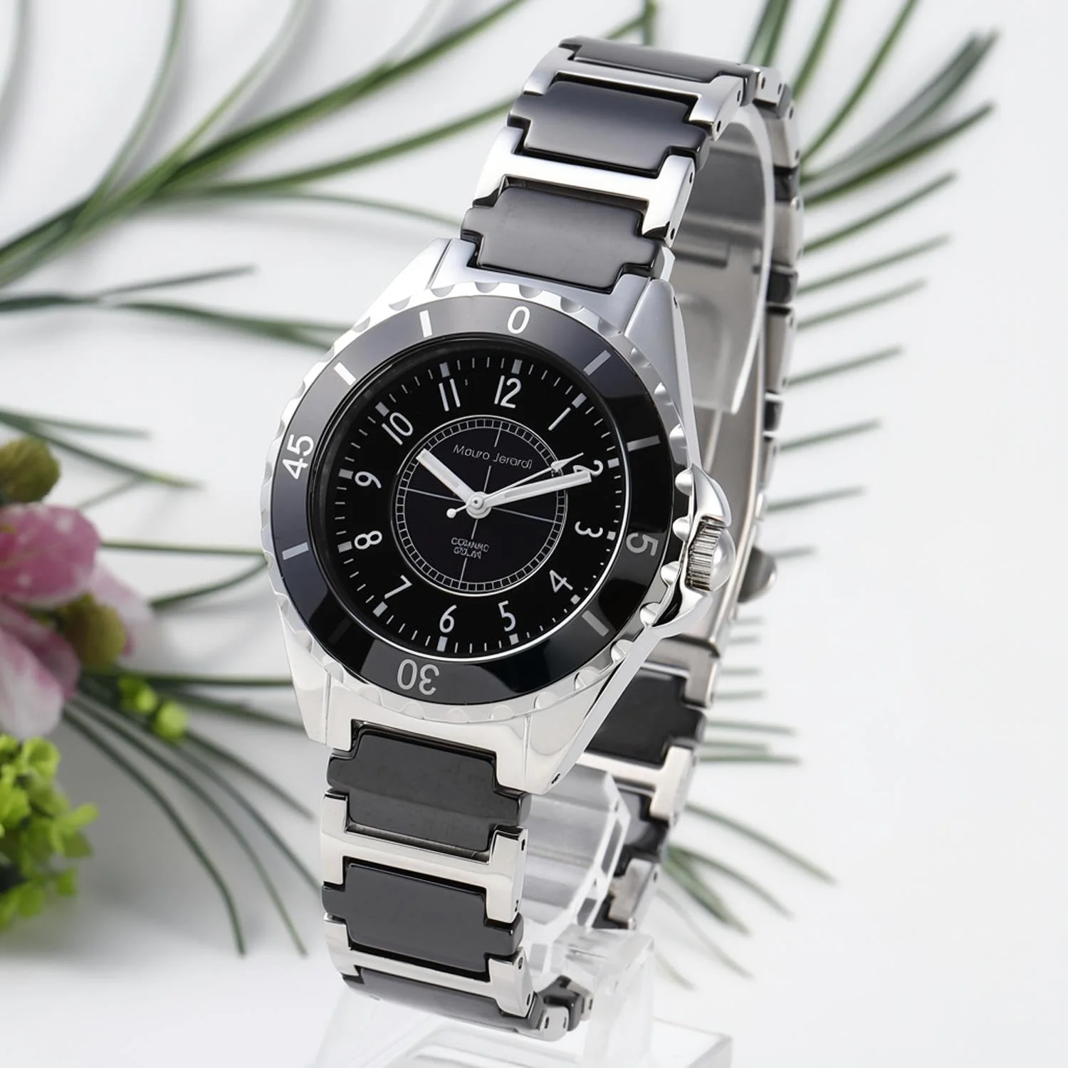 MAURO JERARDI MJ042-1 Solar Ceramic Women's Watch - Image 3