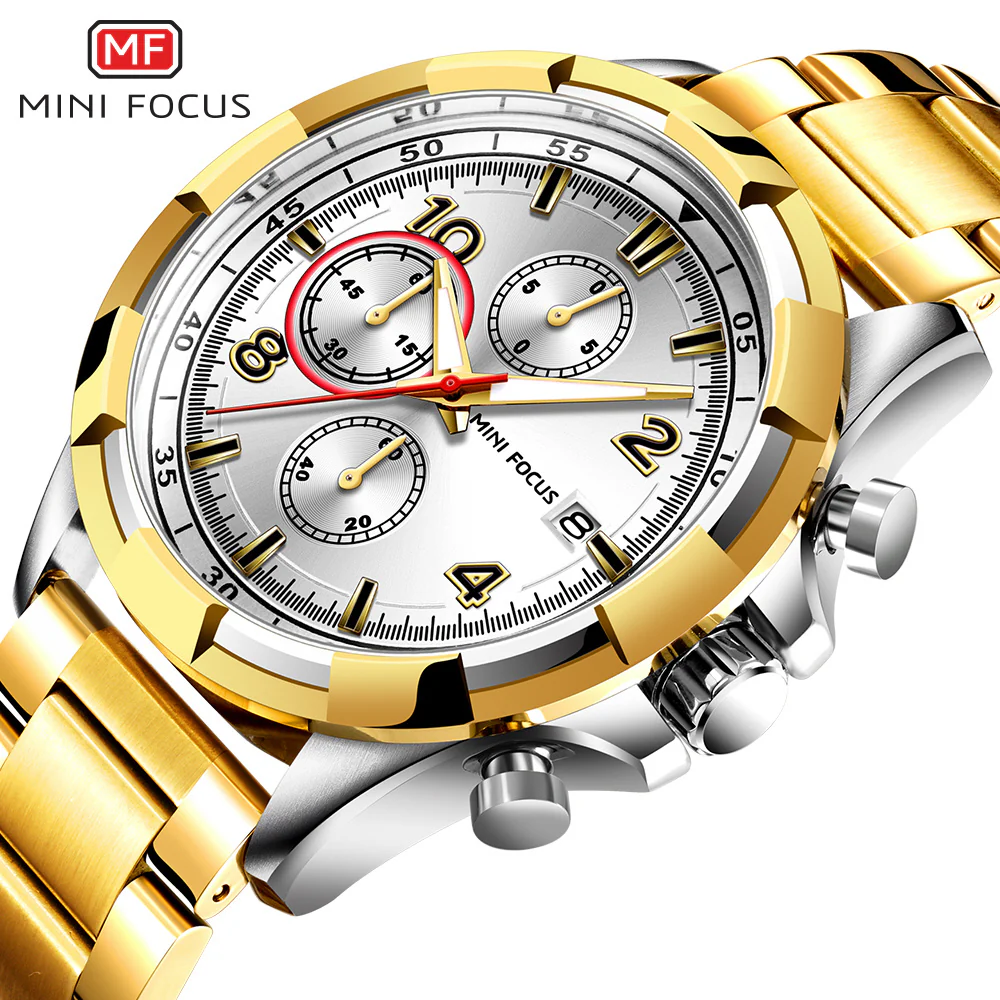 MF0198G-03 3 Mini Focus 38mm Chronograph Stylish Design Water Resistant Quartz Movement Reliable Performance - Image 2