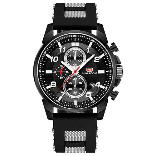 MF0268G-04 4 Mini Focus 41mm Chronograph Stainless Steel Water Resistant Quartz Elegant Design