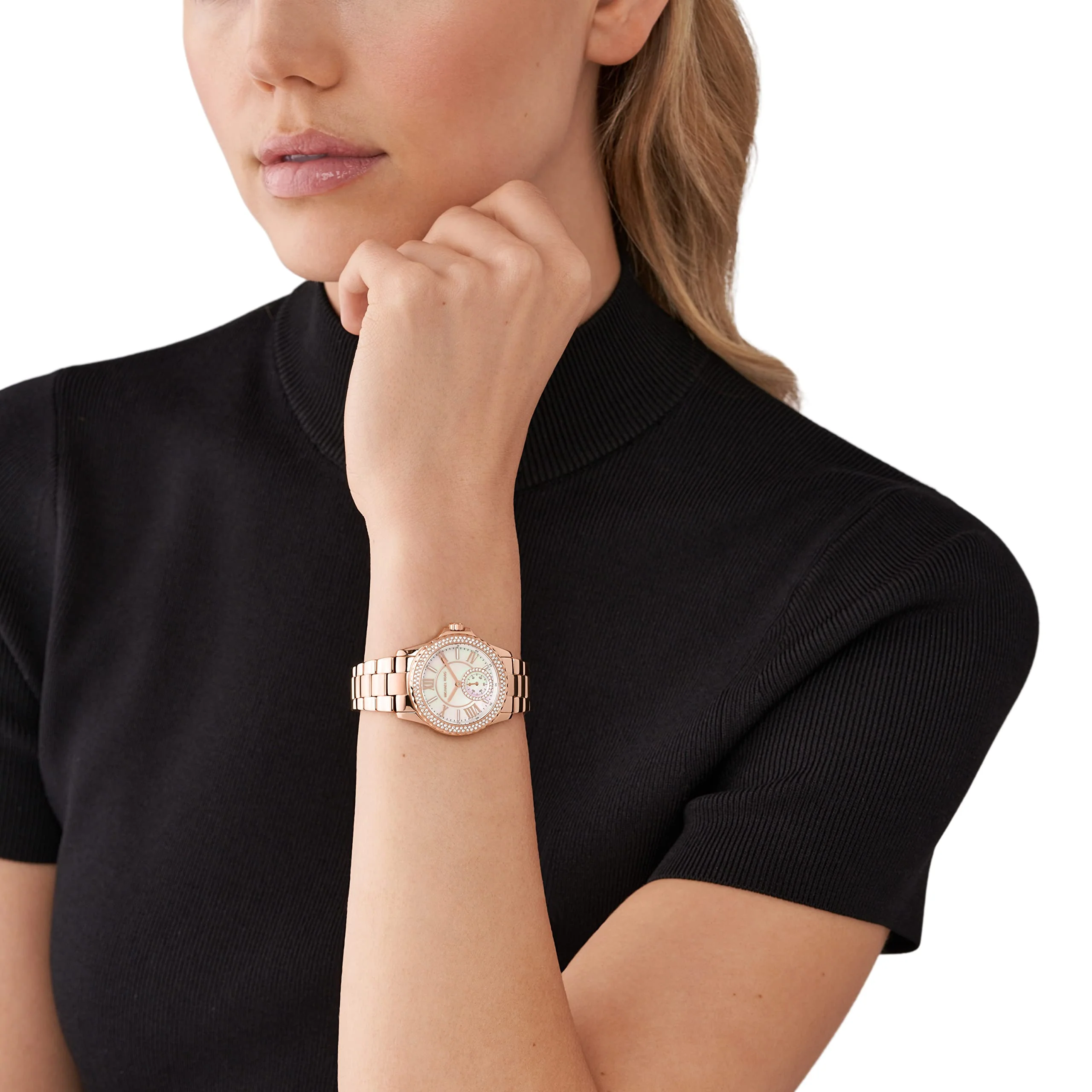 MICHAEL KORS EVEREST MK7364 Rose Gold Stainless Steel Watch - Image 4
