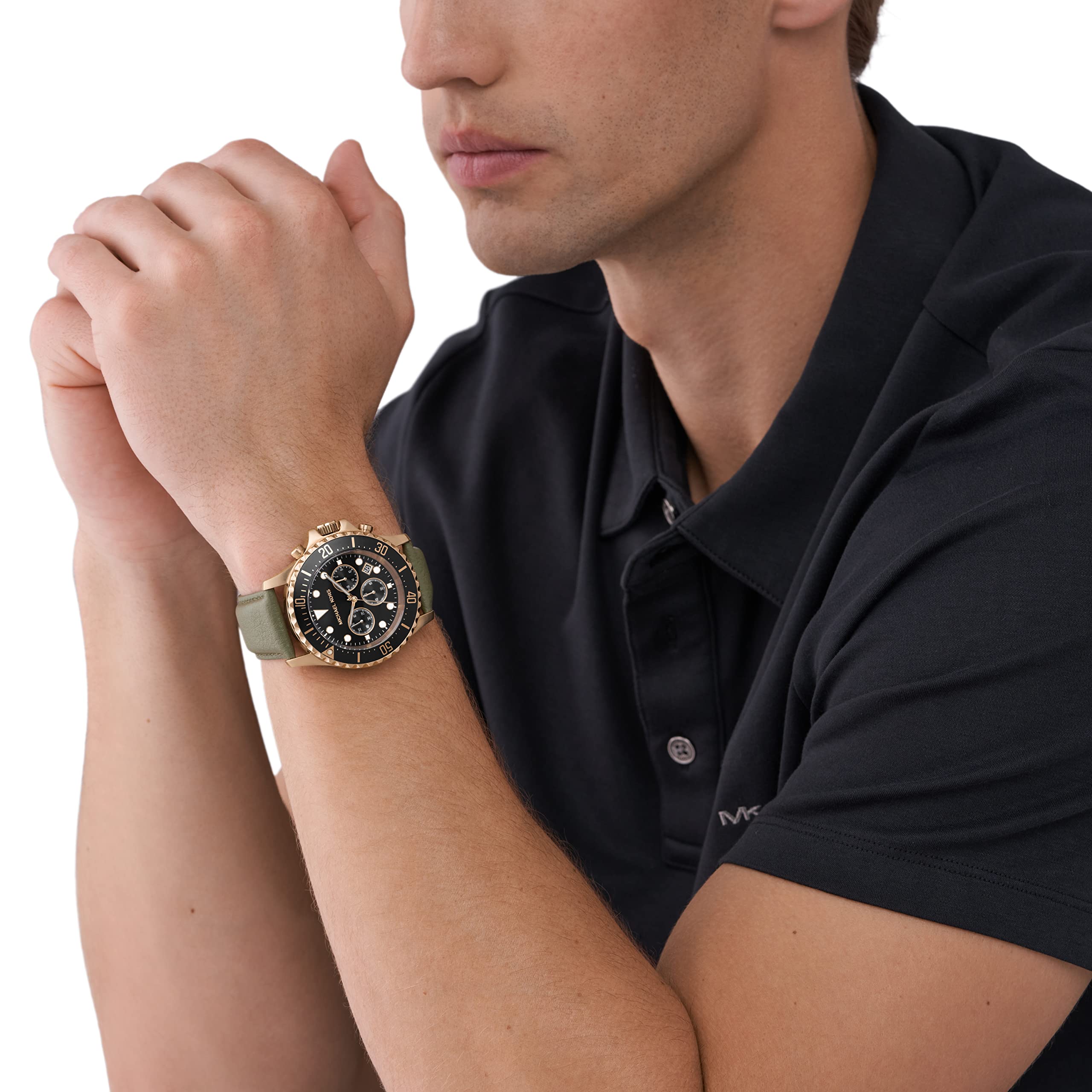 MICHAEL KORS EVEREST MK9090 Chronograph Leather Watch - Image 4