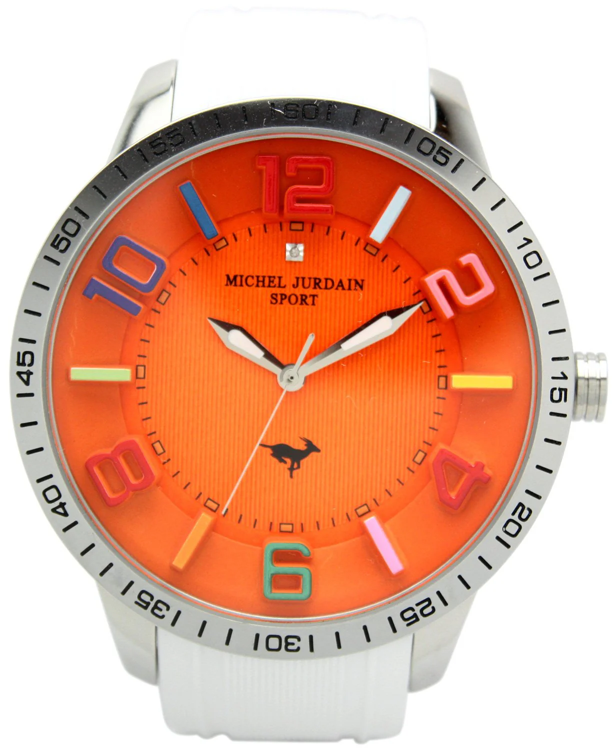 MICHEL JORDI MJ-7700-9 Sport Diamond Big Face Quartz Watch