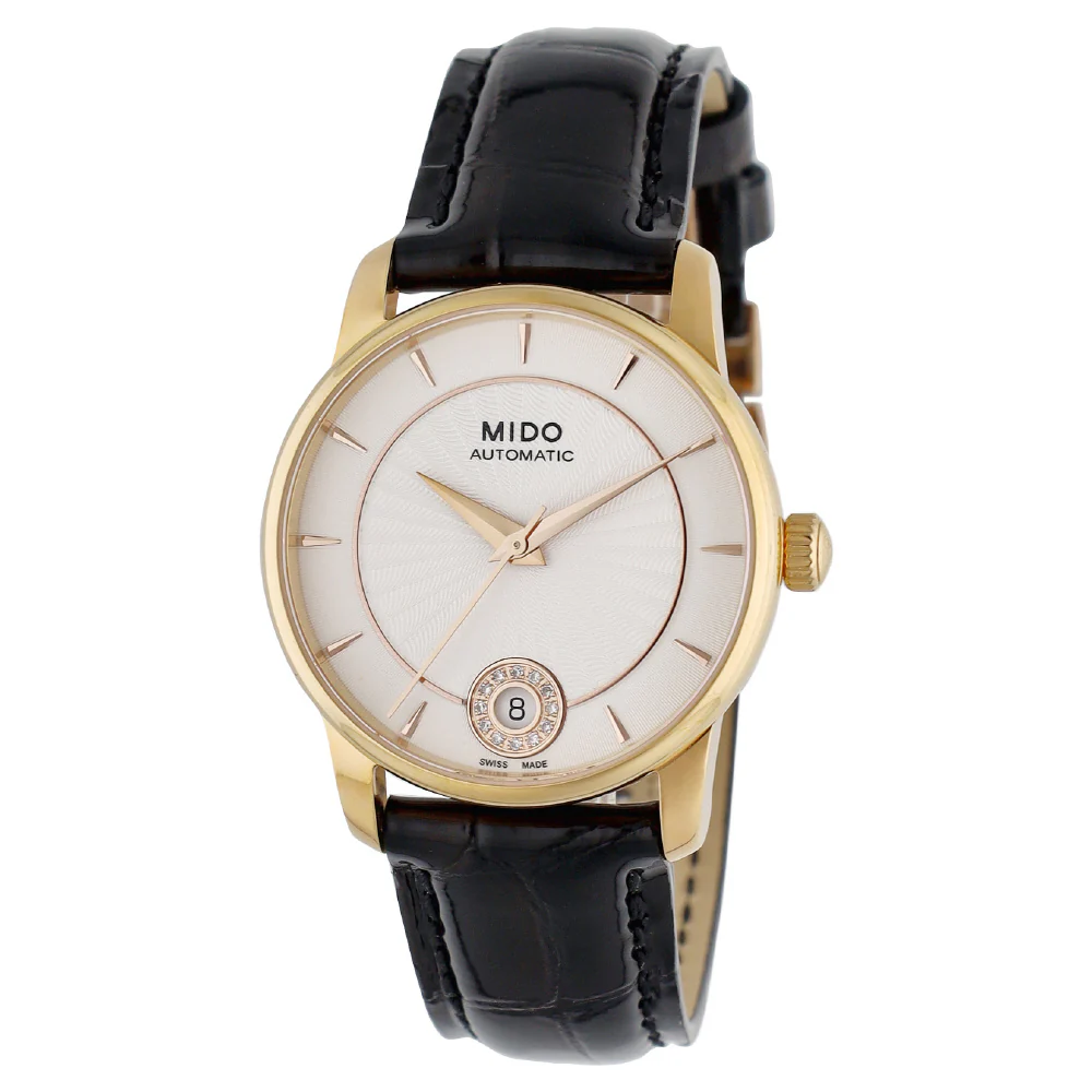 MIDO M007.207.36.036.00 Baroncelli White Dial 2-Year Warranty Swiss Movement Elegant Design