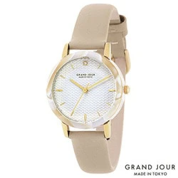 MJGJQA06BE MJGJQA06-BE Fashion Watch GRAND JOUR Made in Tokyo Beige Stylish Design Water Resistant Quartz Movement - Image 3