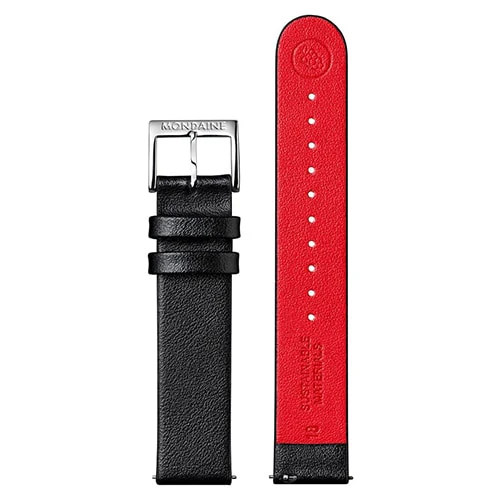 MONDAINE A660.30314.11SBBV MONDAINE Classic 36mm Vegan Grape Leather Watch - Eco-Friendly Timepiece - Image 5