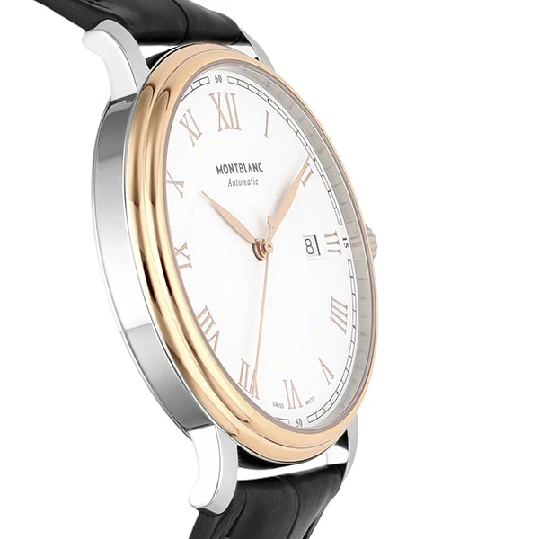 MONTBLANC 114336 Men's Luxury Watch with Alligator Strap Automatic Movement 2 Year Warranty Elegant Design - Image 3