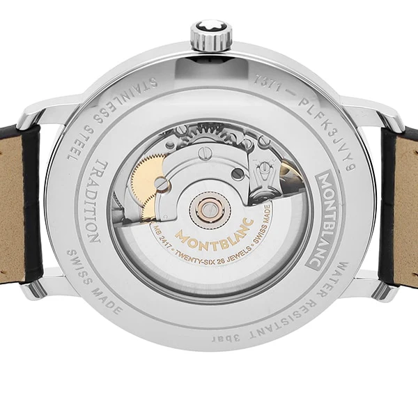 MONTBLANC 114336 Men's Luxury Watch with Alligator Strap Automatic Movement 2 Year Warranty Elegant Design - Image 6