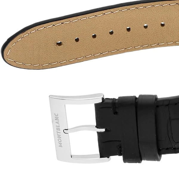 MONTBLANC 114336 Men's Luxury Watch with Alligator Strap Automatic Movement 2 Year Warranty Elegant Design - Image 7